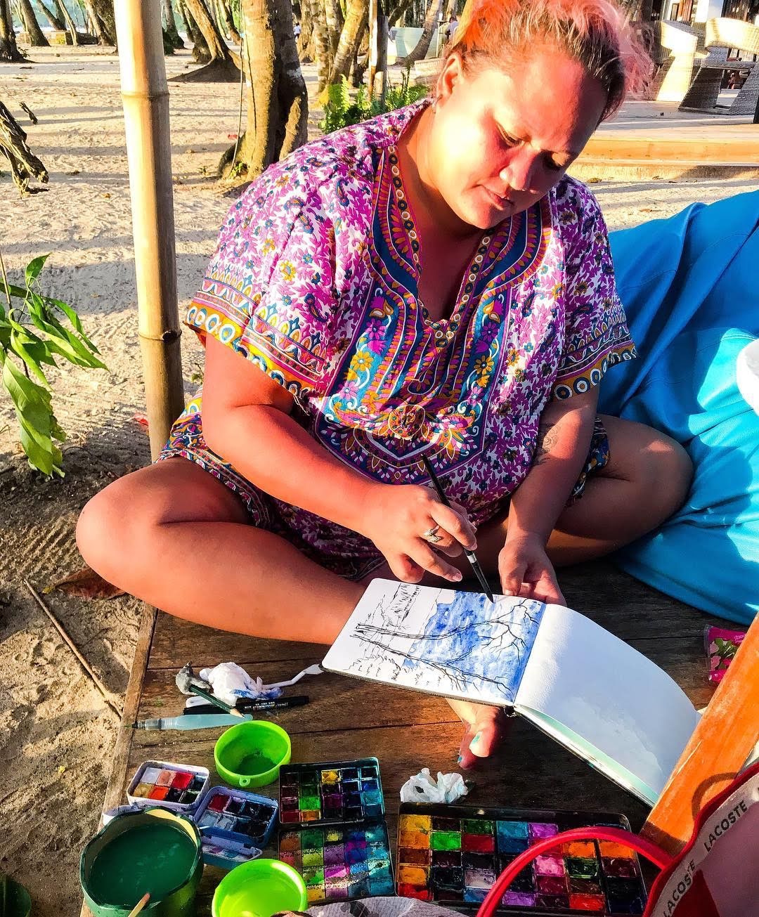 travel sketching tey sevilleno
