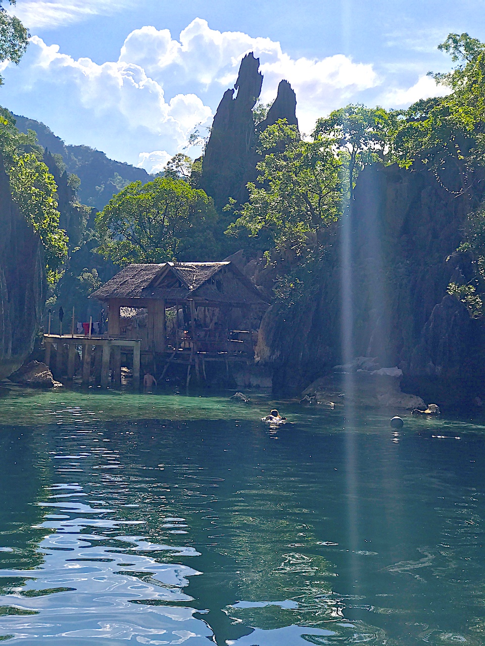 painting palawan philippines Coron Twin Lakes
