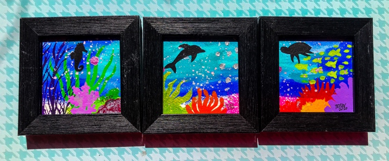 mini acrylic paintings by Ihvonie "TeySev" Sevilleno