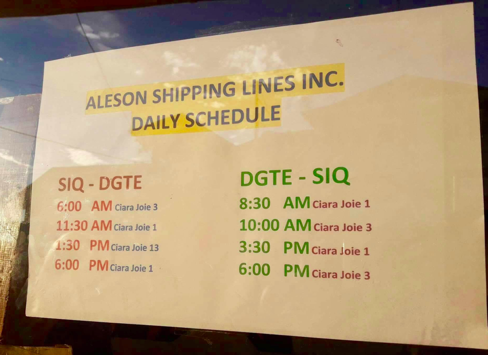aleson shipping siquijor