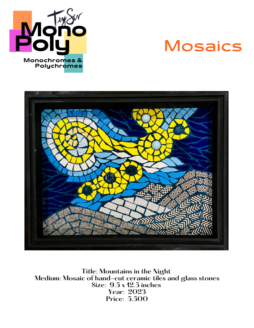 Tey Sevilleno artfull gouache watercolors mosaics linocuts