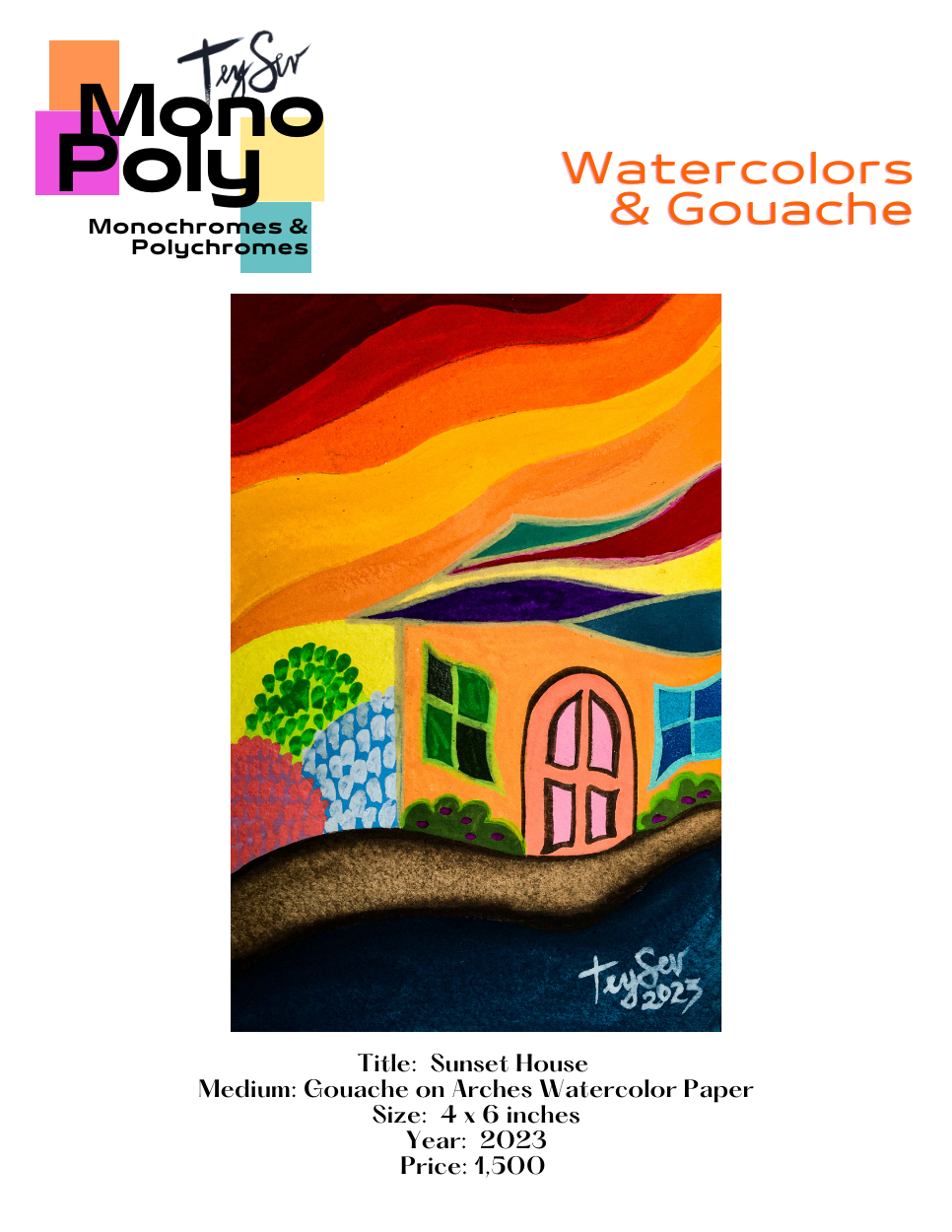 Tey Sevilleno artfull gouache watercolors mosaics linocuts