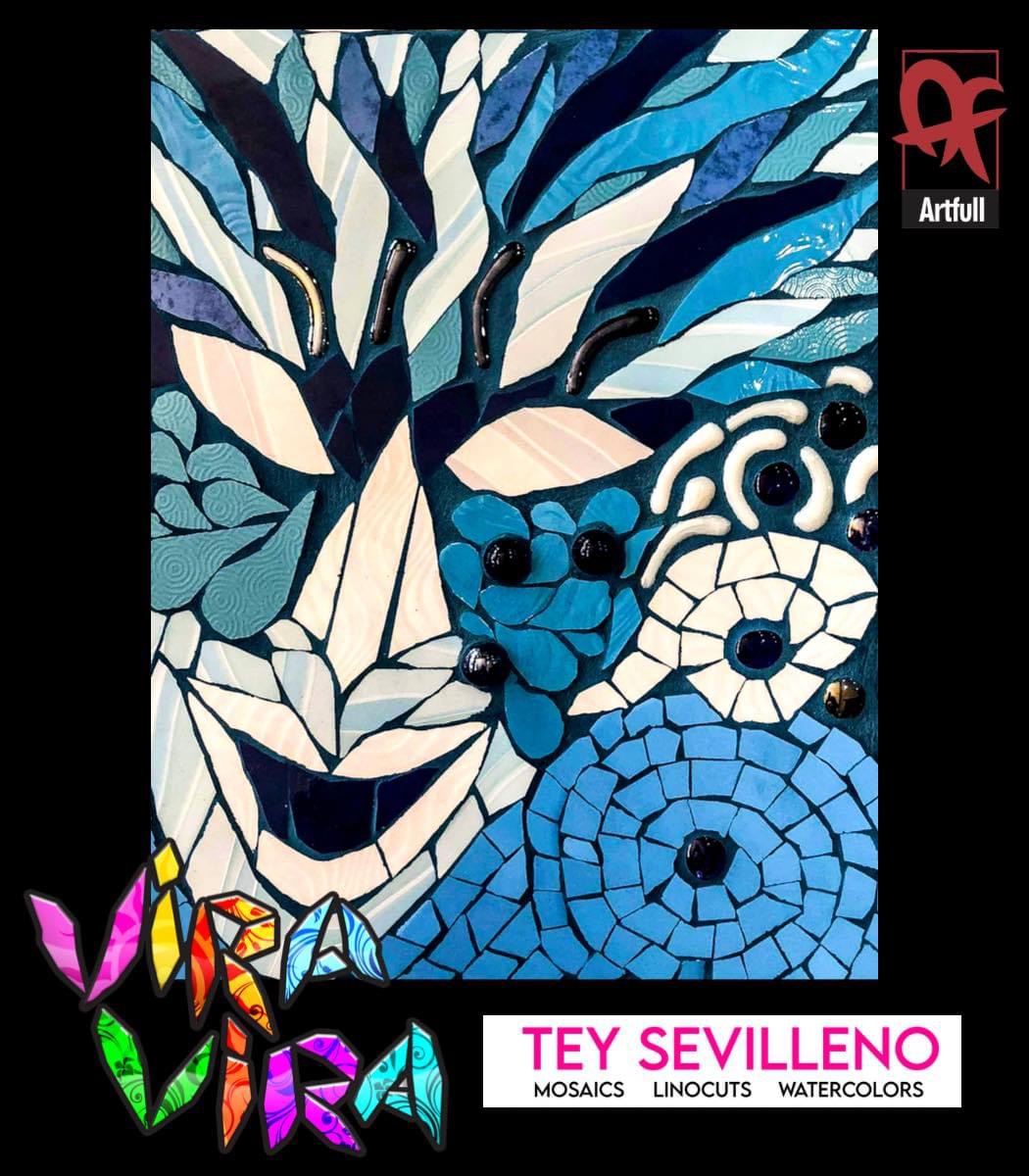 Artfull Gallery Ihvonie Tey Sevilleno mosaics in Bacolod City