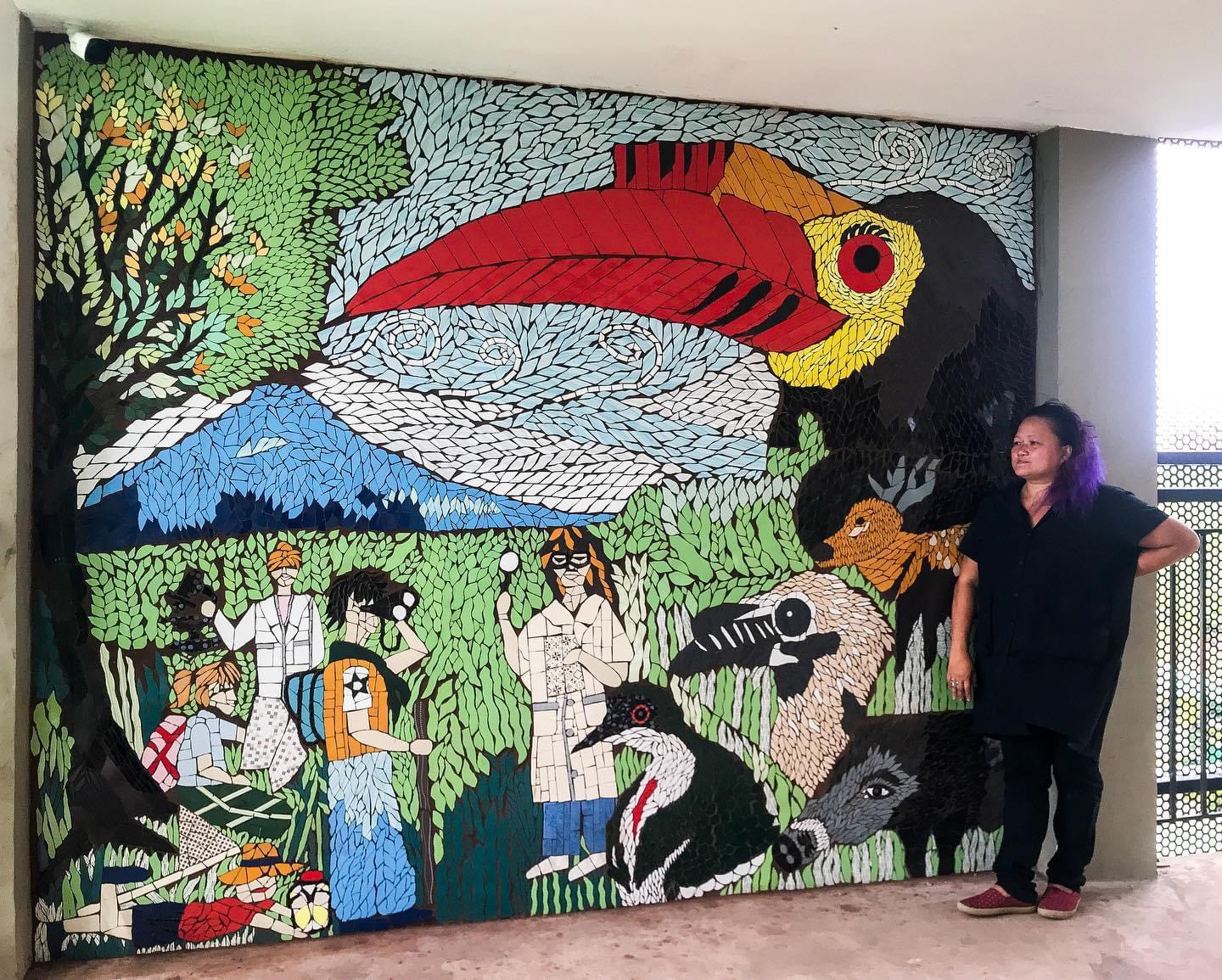 Ihvonie Sevilleno TeySev Tey mosaics mural La Salle